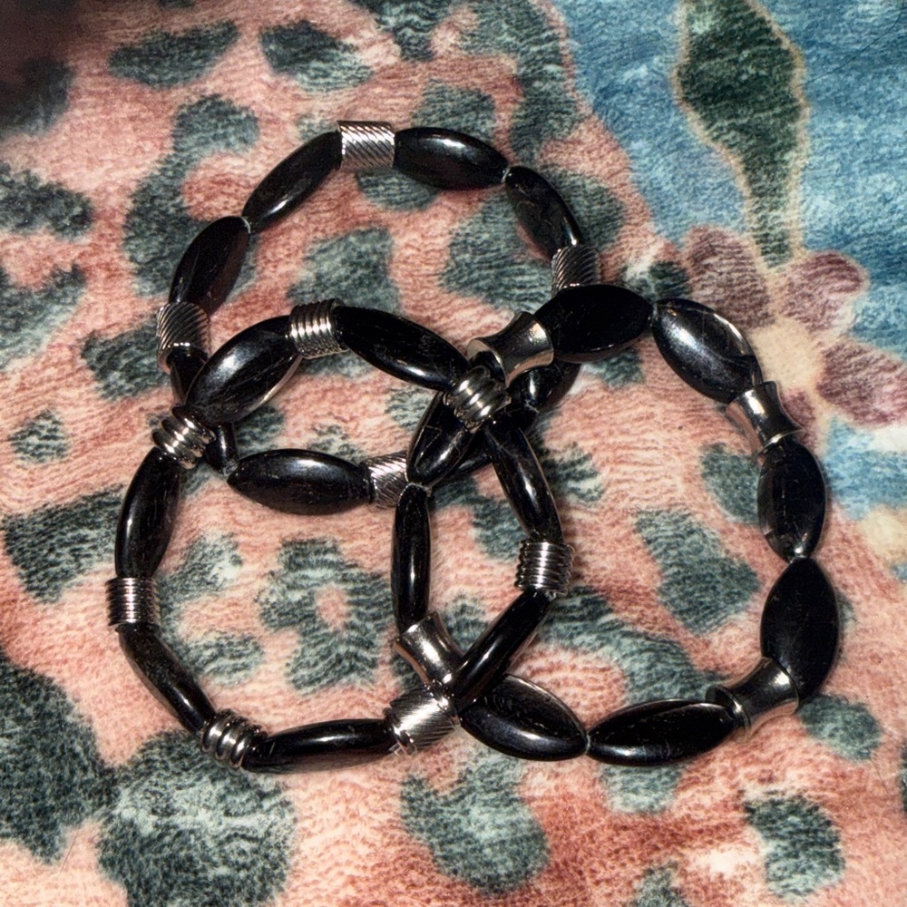 HyperSthene Stretch Bracelet Marquis with Stainless steel accents (1)